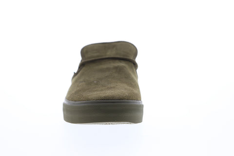 Supra Cuba 08106-309-M Mens Green Suede Slip On Skate Sneakers Shoes
