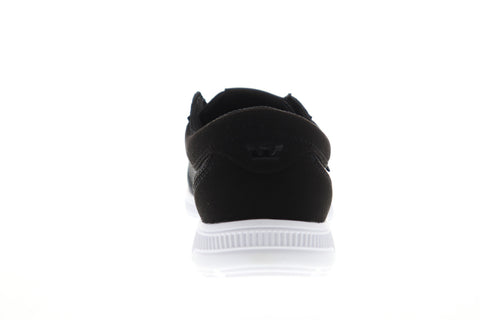 Supra Hammer Run 08128-098-M Mens Black Mesh Lace Up Skate Sneakers Shoes