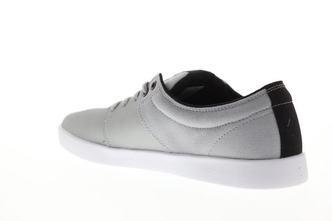 Supra Stacks II Mens Gray Canvas Athletic Lace Up Skate Shoes