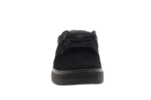 Supra Stacks Vulc II 08193-001-M Mens Black Suede Low Top Skate Sneakers Shoes