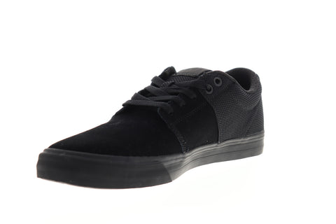 Supra Stacks Vulc II 08193-001-M Mens Black Suede Low Top Skate Sneakers Shoes