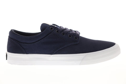 Supra Chino 08051-401-M Mens Blue Suede Low Top Lace Up Skate Sneakers Shoes