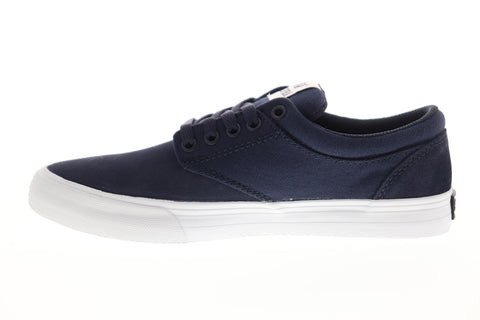 Supra Chino 08051-401-M Mens Blue Suede Low Top Lace Up Skate Sneakers Shoes