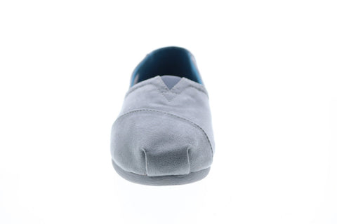 Toms Classic 10010772 Womens Gray Suede Slip On Loafer Flats Shoes