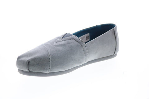 Toms Classic 10010772 Womens Gray Suede Slip On Loafer Flats Shoes