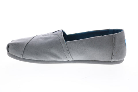 Toms Classic 10010772 Womens Gray Suede Slip On Loafer Flats Shoes