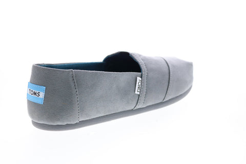Toms Classic 10010772 Womens Gray Suede Slip On Loafer Flats Shoes