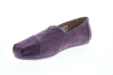 Toms Classic 10010773 Womens Purple Suede Slip On Loafer Flats Shoes