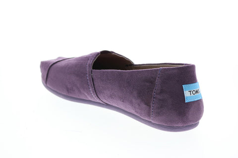 Toms Classic 10010773 Womens Purple Suede Slip On Loafer Flats Shoes