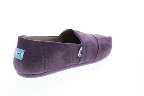 Toms Classic 10010773 Womens Purple Suede Slip On Loafer Flats Shoes