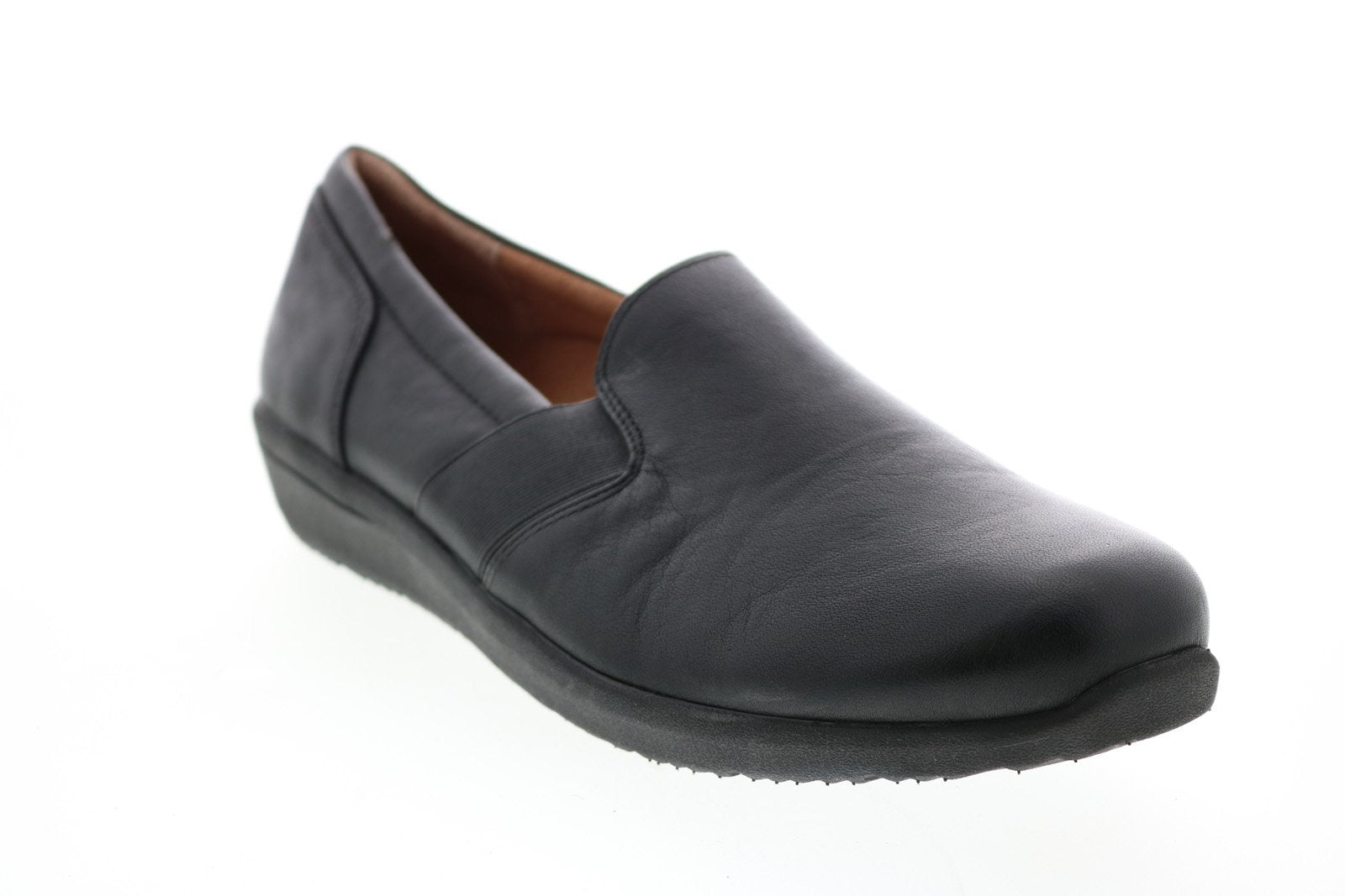 Vionic Gianna 10010943 Womens Black Synthetic Slip On Loafer Flats