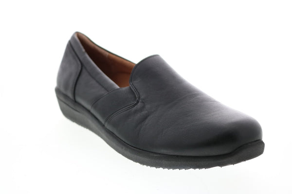 Vionic Gianna 10010943 Womens Black Synthetic Slip On Loafer Flats