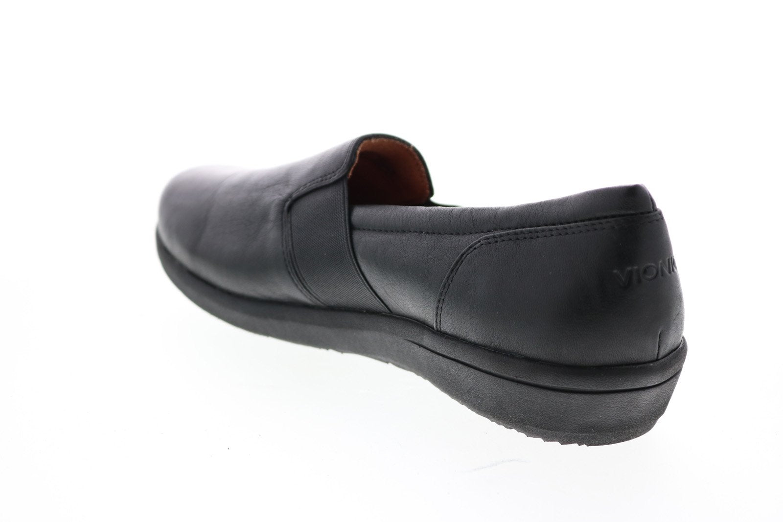 Vionic Gianna 10010943 Womens Black Synthetic Slip On Loafer Flats