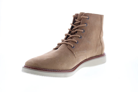Toms Porter 10010995 Mens Brown Suede Lace Up Casual Dress Boots