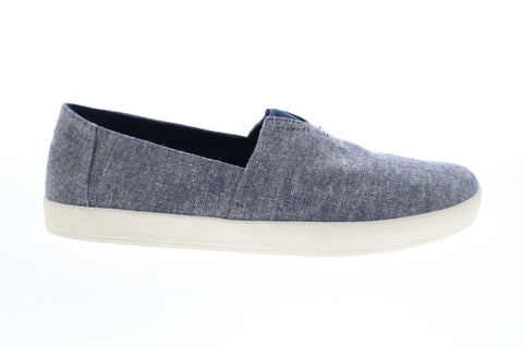 Toms Avalon 10011000 Mens Blue Canvas Loafers & Slip Ons Casual Shoes