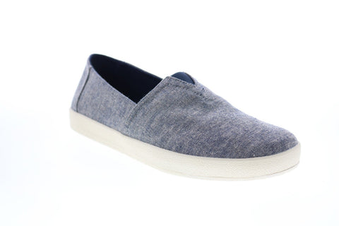 Toms Avalon 10011000 Mens Blue Canvas Loafers & Slip Ons Casual Shoes