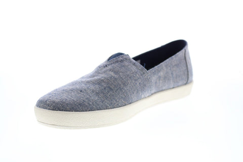 Toms Avalon 10011000 Mens Blue Canvas Loafers & Slip Ons Casual Shoes