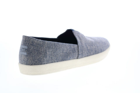 Toms Avalon 10011000 Mens Blue Canvas Loafers & Slip Ons Casual Shoes