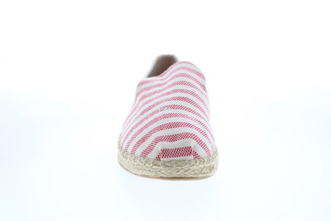 Toms Deconstructed Alpargata 10011720 Womens Red Canvas Loafer Flats Shoes