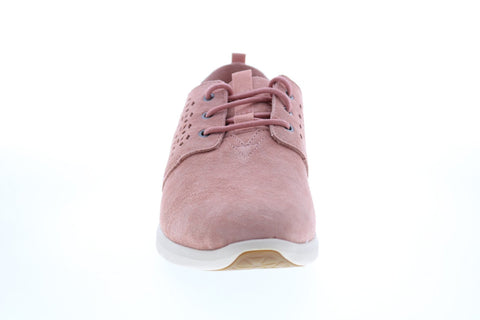 Toms Del Rey 10011744 Womens Pink Suede Lace Up Lifestyle Sneakers Shoes