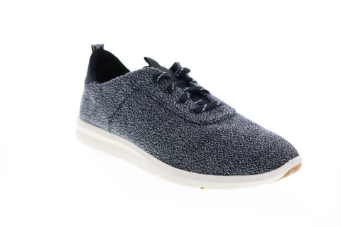 Toms Cabrillo 10012420 Womens Black Canvas Lace Up Lifestyle Sneakers Shoes