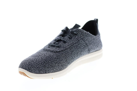 Toms Cabrillo 10012420 Womens Black Canvas Lace Up Lifestyle Sneakers Shoes