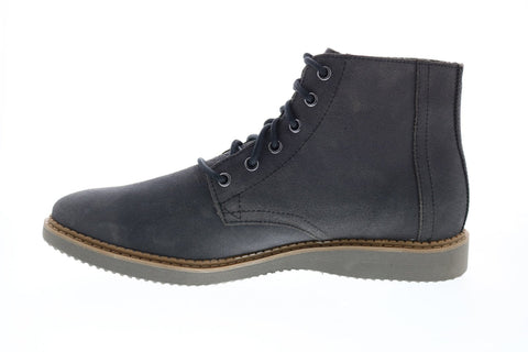 Toms Porter 10012514 Mens Black Nubuck Lace Up Casual Dress Boots