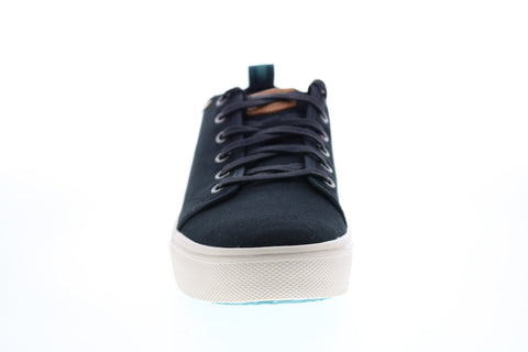 Toms TRVL Lite Low 10012532 Mens Black Canvas Lace Up Lifestyle Sneakers Shoes