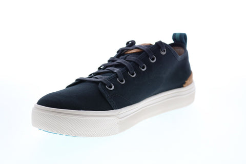 Toms TRVL Lite Low 10012532 Mens Black Canvas Lace Up Lifestyle Sneakers Shoes