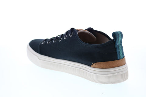 Toms TRVL Lite Low 10012532 Mens Black Canvas Lace Up Lifestyle Sneakers Shoes