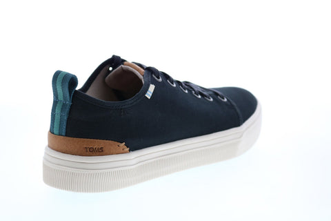 Toms TRVL Lite Low 10012532 Mens Black Canvas Lace Up Lifestyle Sneakers Shoes