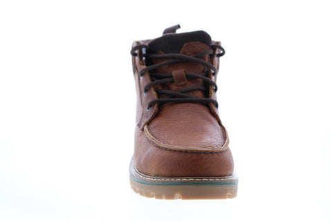 Toms Hawthorne 10012542 Mens Brown Leather Lace Up Casual Dress Boots