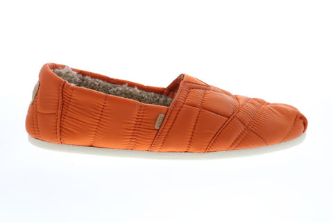 Toms Classic 10012614 Mens Orange Synthetic Slip On Loafer Slippers Shoes