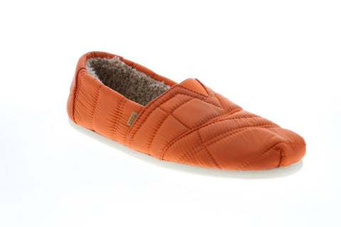 Toms Classic 10012614 Mens Orange Synthetic Slip On Loafer Slippers Shoes