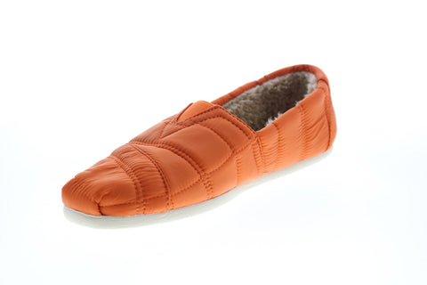 Toms Classic 10012614 Mens Orange Synthetic Slip On Loafer Slippers Shoes