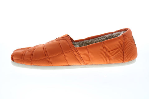 Toms Classic 10012614 Mens Orange Synthetic Slip On Loafer Slippers Shoes