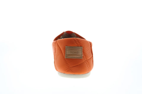 Toms Classic 10012614 Mens Orange Synthetic Slip On Loafer Slippers Shoes