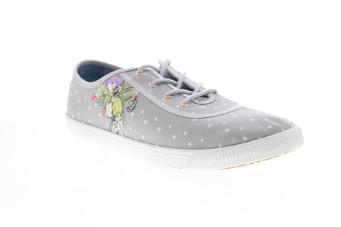 Toms Carmel Disney 10012733 Womens Gray Canvas Lace Up Lifestyle Sneakers Shoes