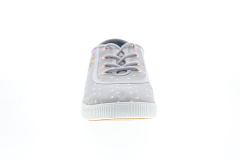 Toms Carmel Disney 10012733 Womens Gray Canvas Lace Up Lifestyle Sneakers Shoes