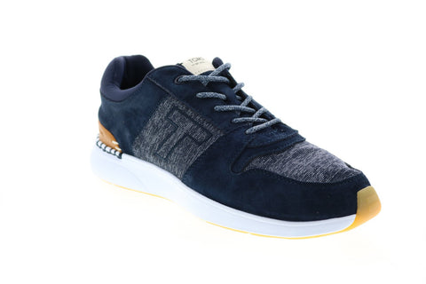 Toms Arroyo 10013251 Mens Blue Suede Lace Up Lifestyle Sneakers Shoes