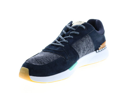 Toms Arroyo 10013251 Mens Blue Suede Lace Up Lifestyle Sneakers Shoes