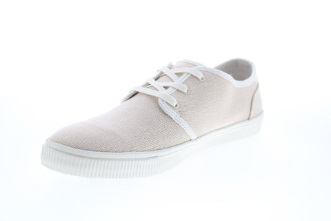 Toms Carlo 10013254 Mens Beige Canvas Lace Up Lifestyle Sneakers Shoes