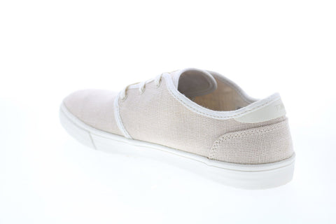 Toms Carlo 10013254 Mens Beige Canvas Lace Up Lifestyle Sneakers Shoes