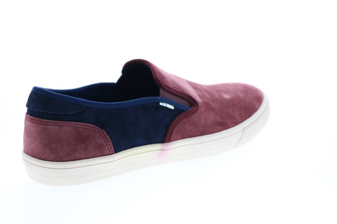 Toms Baja 10013263 Mens Burgundy Suede Slip On Lifestyle Sneakers Shoes