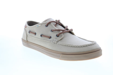 Toms Dorado 10013286 Mens Beige Canvas Loafers & Slip Ons Boat Shoes Shoes