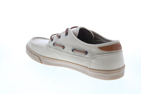 Toms Dorado 10013286 Mens Beige Canvas Loafers & Slip Ons Boat Shoes Shoes