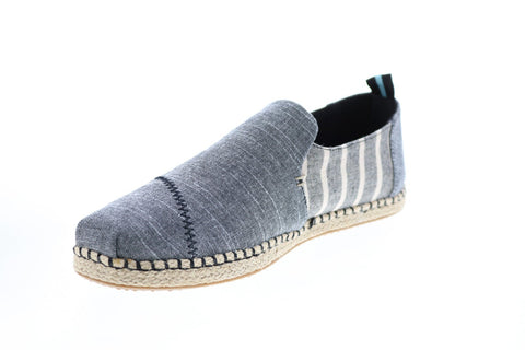 Toms Deconstructed Alpargata 10013290 Mens Gray Canvas Lifestyle Sneakers Shoes