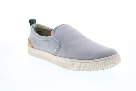 Toms Trvl Lite 10013372 Womens Gray Canvas Slip On Lifestyle Sneakers Shoes