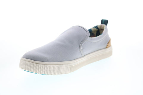 Toms Trvl Lite 10013372 Womens Gray Canvas Slip On Lifestyle Sneakers Shoes