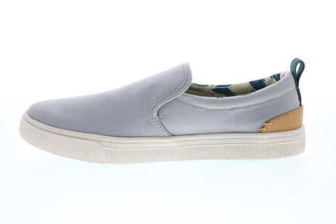 Toms Trvl Lite 10013372 Womens Gray Canvas Slip On Lifestyle Sneakers Shoes